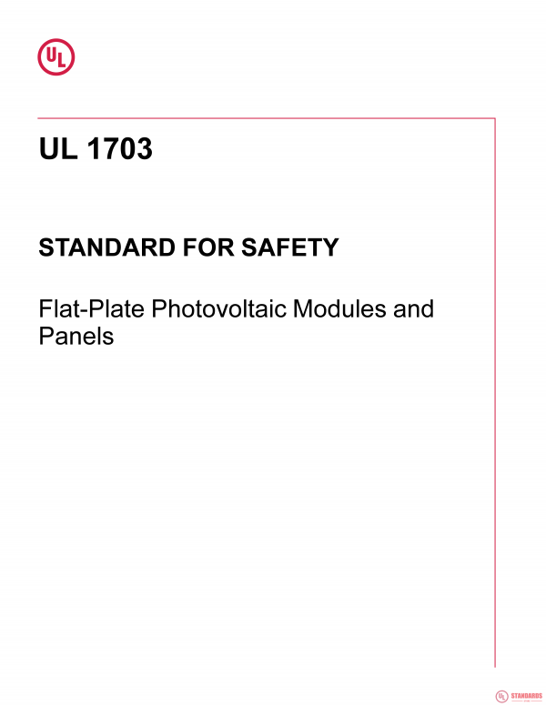 UL 1703 PDF UL 1703 PDF